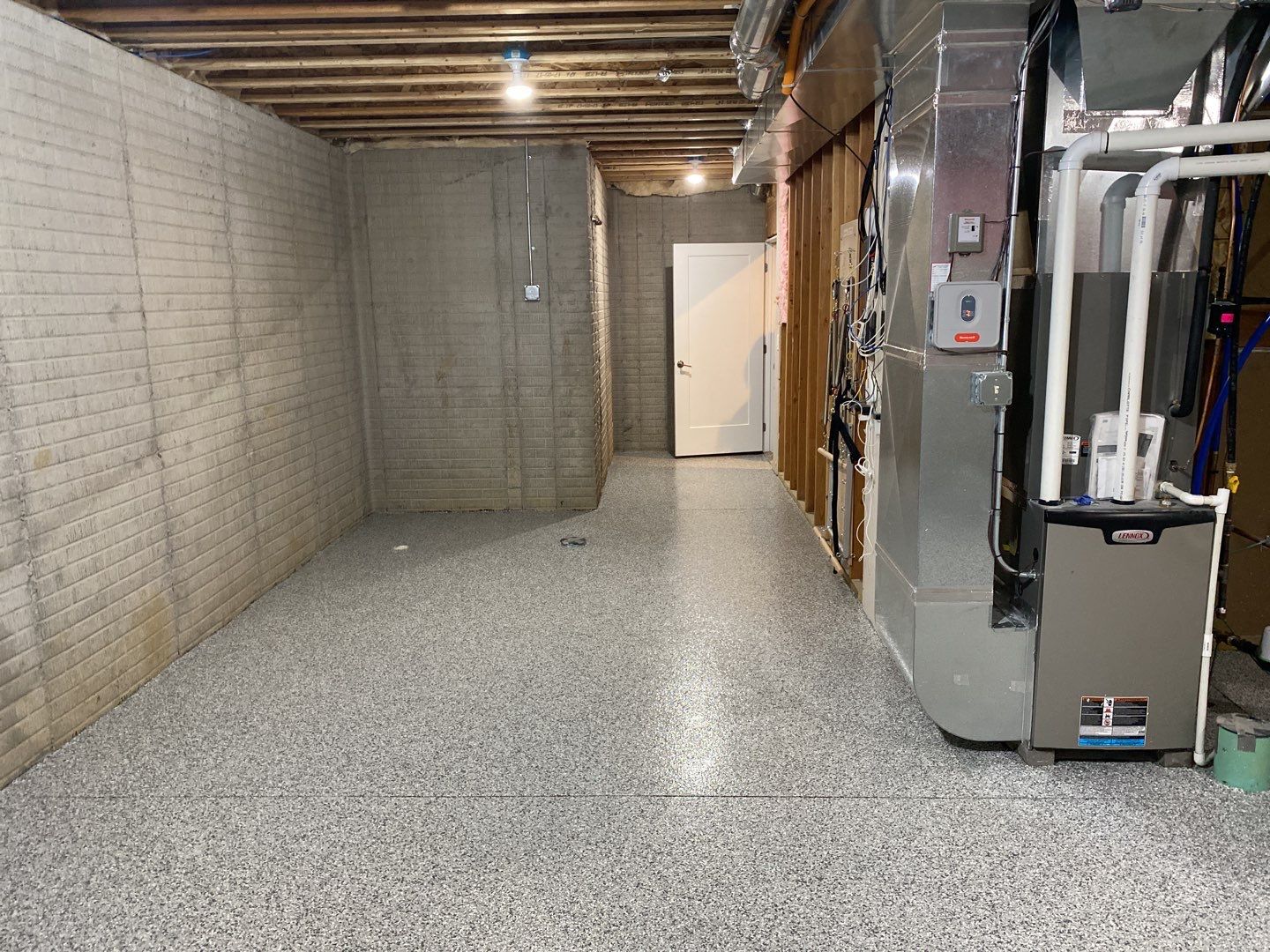 Basement floor coating
