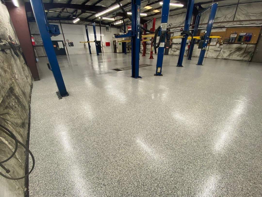 Commercial floor coating project