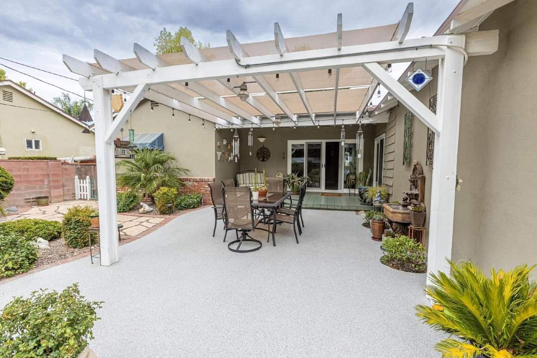 Decorative patio coating in Des Moines metro