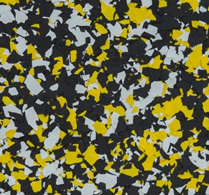 Flake flooring color sample - Heinz.