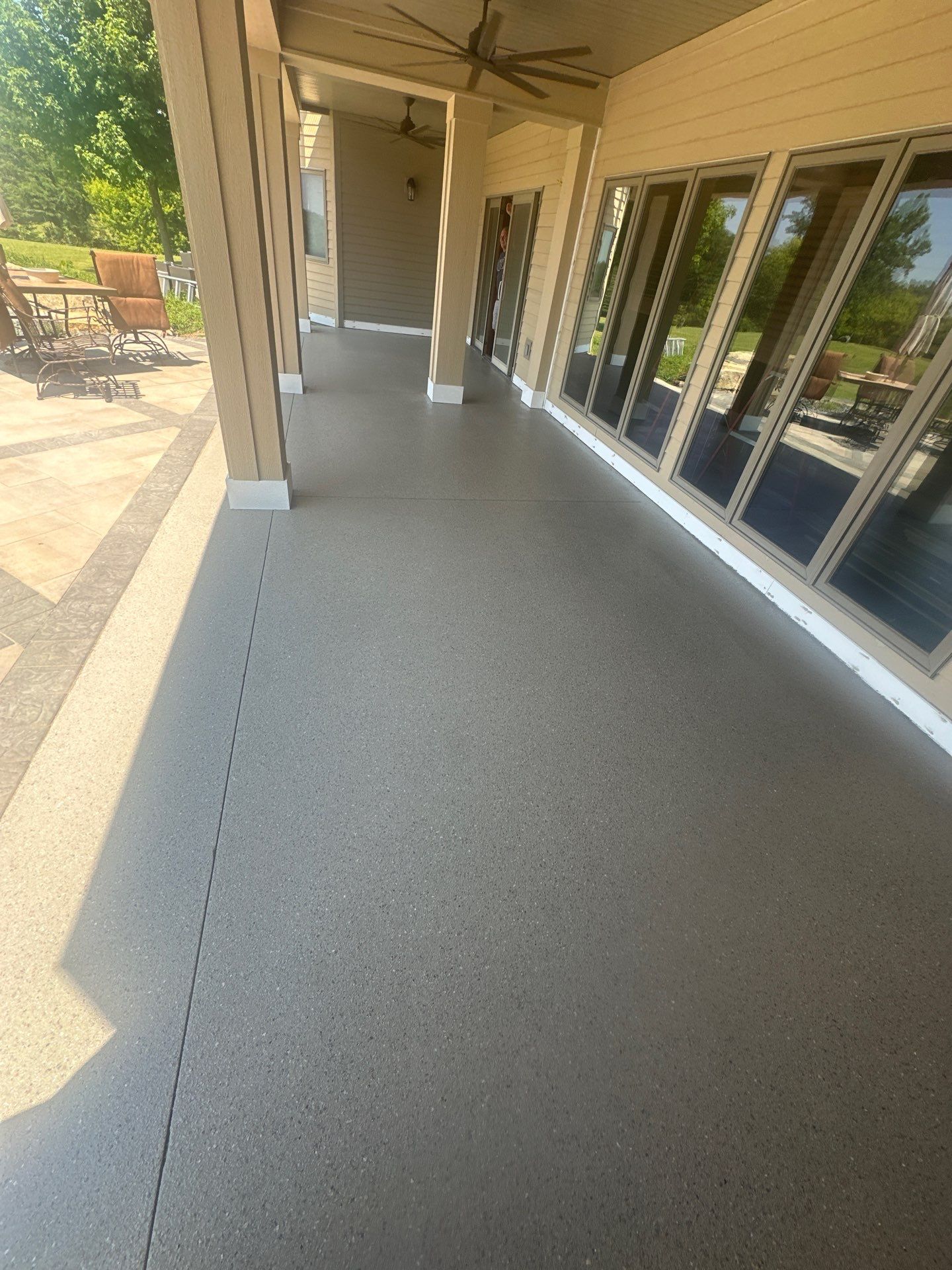 Coated patio