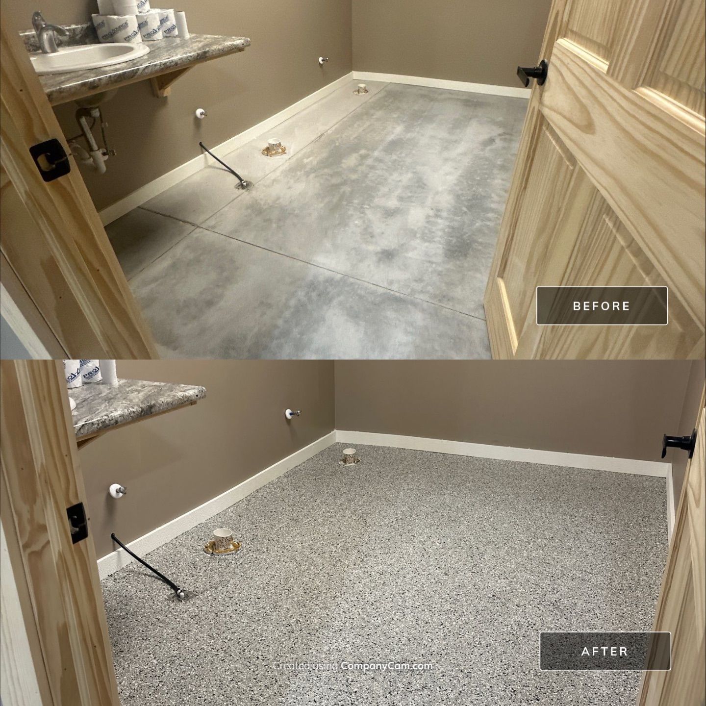 Commercial restroom floor coating