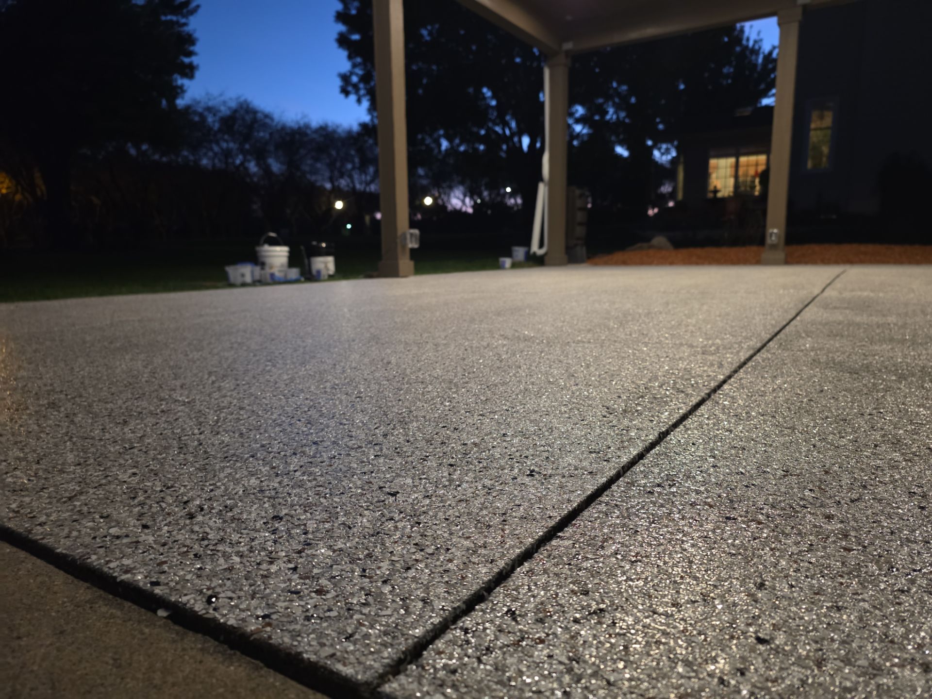 Coated patio