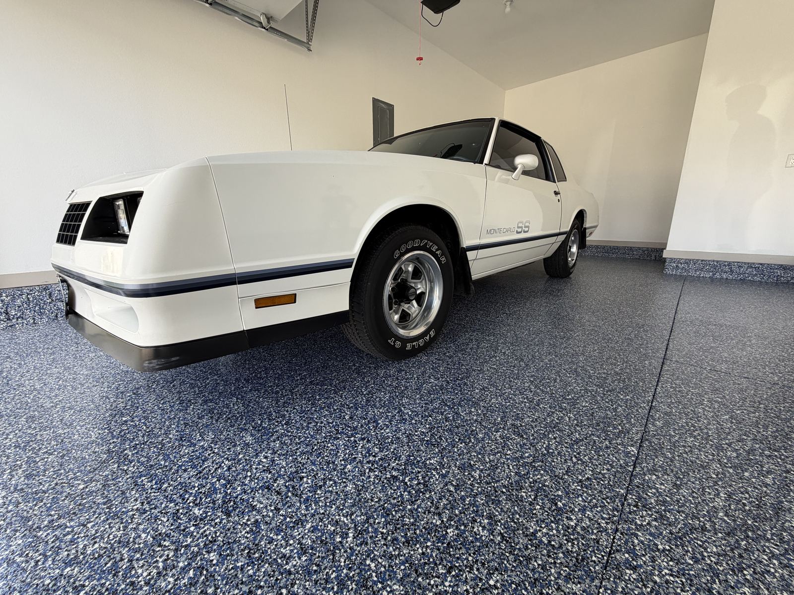 Finished Revival Concrete Coatings flooring in a garage